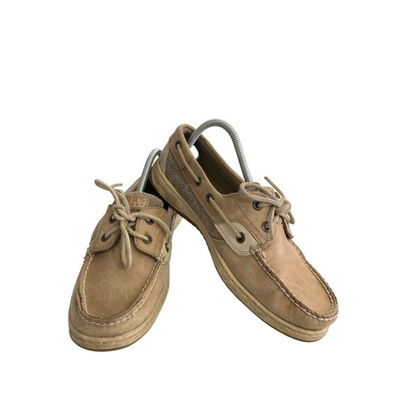 Sperry Women's 8.5M Tan Leather Top-Sider Boat Shoes - Picture 1 of 8